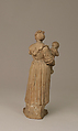 Mother and Child, Bartolomeo Pinelli (Italian, Rome 1781–1835 Rome), Terracotta, Italian, Rome