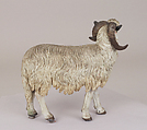 Standing sheep, Polychromed terracotta, Italian, Naples