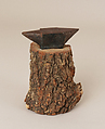 Anvil with stump base, Iron, tree stump, Italian, Naples