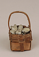 Basket of eggs, Wicker, Italian, Naples