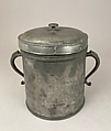 Canister with cover, Pewter, Swiss