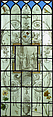 Man Addressing a Crowd (one of two), Stained glass, Dutch