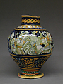 Vase, Maiolica (tin-glazed earthenware), Italian
