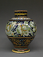 Vase, Maiolica (tin-glazed earthenware), Italian