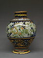 Vase, Maiolica (tin-glazed earthenware), Italian