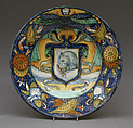 Dish, Maiolica (tin-glazed earthenware), Italian, Faenza