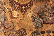 Wall hanging fragment, After a composition by Daniel Marot the Elder (French, Paris 1661–1752 The Hague), Leather, embossed, 