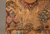 Wall hanging fragment, After a composition by Daniel Marot the Elder (French, Paris 1661–1752 The Hague), Leather, embossed, 
