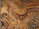 Wall hanging fragment, After a composition by Daniel Marot the Elder (French, Paris 1661–1752 The Hague), Leather, embossed, 