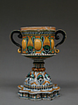 Standing cup, Maiolica (tin-glazed earthenware), Italian, Deruta