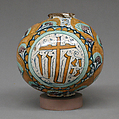 Globe, Maiolica (tin-glazed earthenware), Italian, possibly Deruta