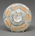 Dish, Maiolica (tin-glazed earthenware), Italian, Deruta