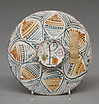 Dish, Maiolica (tin-glazed earthenware), Italian, Deruta