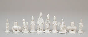 Chessmen (32), Probably David Dunderdale & Co. (British, Castleford, founded ca. 1790), Salt-glazed porcelain, British, Castleford