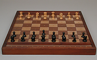 Chess set, Wood, American