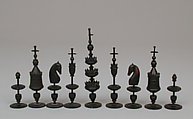 Chessmen (27), Boxwood, German