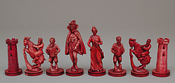 Chessmen (32), Ivory, Italian