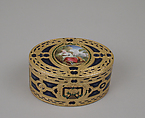 Snuffbox, Claude Perron (master 1750, died in or before 1777), Gold, enamel, French, Paris