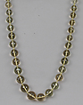Necklace, Yellow beryl, European