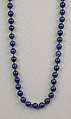 Necklace, Lapis lazuli, European