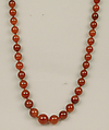 Necklace, Carnelian, European