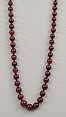 Necklace, Pink chalcedony, European