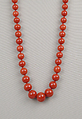 Necklace, Coral, European