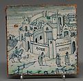 Tile, Maiolica (tin-glazed earthenware), Italian