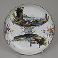Dish, Faience (tin-glazed earthenware), French, Sceaux