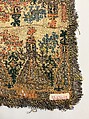 Scarf ends, Silk and metal thread on linen, Greek Islands, Dodecanese, Astypalaia