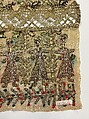 Scarf ends, Silk and metal thread on silk, Greek Islands, Dodecanese, possibly Astypalaia