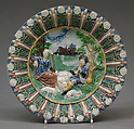 Dish, Bernard Palissy French, Lead-glazed earthenware, French