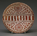 Plate, Tin-glazed and luster-painted earthenware, Spanish, Muel, Aragon