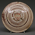 Plate, Tin-glazed and luster-painted earthenware, Spanish, Muel, Aragon