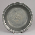 Bowl (one of a pair), Pewter, French