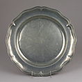 Dish, Pewter, probably Dutch