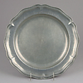 Dish, Jean Louis Peuty (French, born 1784, master 1818), Pewter, French, Béthune