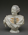 Bust of a Spanish nobleman, Alcora Manufactory (Spanish, 1727–1895), Tin-glazed earthenware, Spanish, Alcora