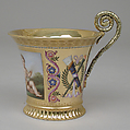 Cup (tasse Jasmin), part of Breakfast Service (déjeuner), Sèvres Manufactory (French, 1740–present), Hard-paste porcelain, silver gilt, French, Sèvres
