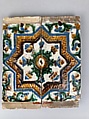 Ceiling tiles, Tin-glazed earthenware, Spanish, Seville