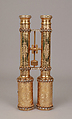 Field glasses, Gold (over brass), enamel, diamonds, British