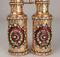 Field glasses, Gold (over brass), enamel, diamonds, British