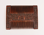 Comb, Boxwood, French, probably Paris