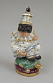 Scent bottle, Capodimonte Porcelain Manufactory Italian, Soft-paste porcelain, gold, Italian, Naples