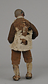 Shepherd, Polychromed terracotta head and wooden limbs; body of wire wrapped in tow; cotton and silk garments; leather belt with metal buckle; leather shoes, Italian, Naples