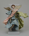 Angel, Polychromed terracotta head; wooden limbs and wings; body of wire wrapped in tow; various fabrics, Italian, Naples