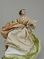 Angel, Polychromed terracotta head; wooden limbs and wings; body of wire wrapped in tow; various fabrics, Italian, Naples
