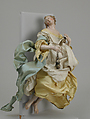 Angel, Polychromed terracotta head; wooden limbs and wings; body of wire wrapped in tow; various fabrics, Italian, Naples
