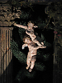 Joined pair of cherubs, Attributed to Giuseppe Sanmartino (Italian, 1720–1793), Polychromed terracotta, Italian, Naples