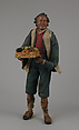 Shepherd, Attributed to Lorenzo Mosca (died 1789), Polychromed terracotta head and wooden limbs; body of wire wrapped in tow; cotton garments; leather belt with silver buckle; leather shoes and shoulder bag, Italian, Naples